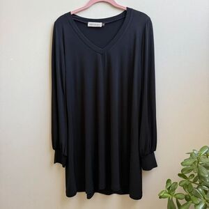 Veronica M.  black tunic dress  Size L